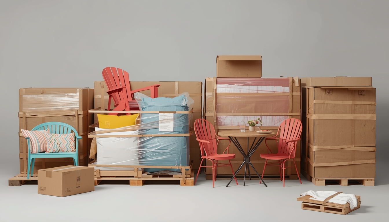 Sikker emballering af havemøbler